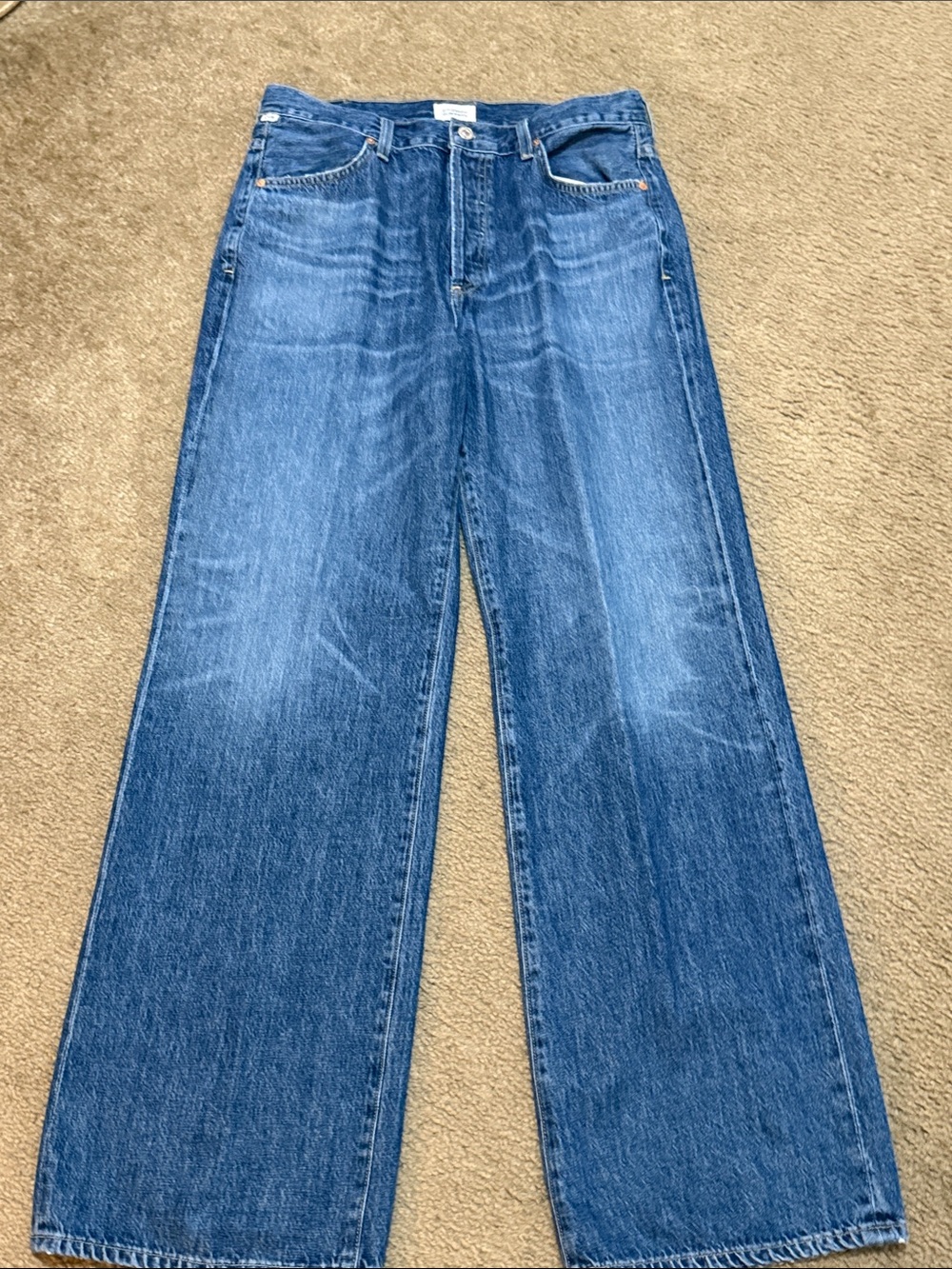 Citizens of Humanity Premium Vintage ANNiNA Dark Blue Button-Fly Jeans - Picture 5 of 13